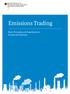 Emissions Trading. Basic Principles and Experiences in Europe and Germany