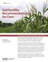 Soil Fertility Recommendations for Corn
