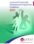 Local and Community Development Programme Guidelines 2011