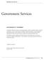 Government Services ACCOUNTABILITY STATEMENT