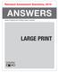 Released Assessment Questions, 2015 ANSWERS. Grade 9 Assessment of Mathematics Applied LARGE PRINT