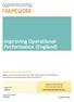 Improving Operational Performance (England)