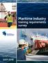 Maritime industry. training requirements survey