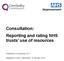 Consultation: Reporting and rating NHS trusts use of resources