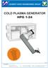 COLD PLASMA GENERATOR HPG 1-24