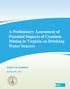 A Preliminary Assessment of Potential Impacts of Uranium Mining in Virginia on Drinking Water Sources
