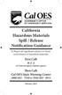 California Hazardous Materials Spill / Release Notification Guidance