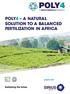 POLY4 A NATURAL SOLUTION TO A BALANCED FERTILIZATION IN AFRICA