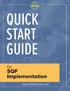 QUICK START GUIDE. SQF Implementation. for.