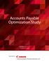 Accounts Payable Optimization Study