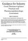 Guidance for Industry Good Pharmacovigilance Practices and Pharmacoepidemiologic Assessment