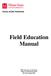SOCIAL WORK PROGRAM. Field Education Manual
