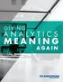 GIVING ANALYTICS MEANING AGAIN