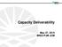 Capacity Deliverability. May 27, 2015 MISO-PJM JCM
