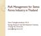 PoA Management for Swine Farms Industry in Thailand