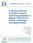 A Technical Review of Modern Cassava Technology Adoption in Nigeria ( ): Trends, Challenges, and Opportunities