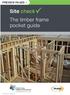 Site check The timber frame pocket guide