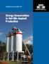 Quality Improvement Series 126. Energy Conservation in Hot-Mix Asphalt Production