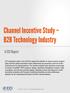 Channel Incentive Study B2B Technology Industry