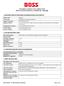 MATERIAL SAFETY DATA SHEET FOR BOSS GASTITE JOINTING COMPOUND