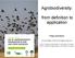 Agrobiodiversity: from definition to application. Filipa Monteiro