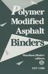Polymer Modified Asphalt Binders