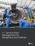 PTC Service Parts Management for Aerospace and Defense