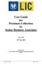 User Guide for Premium Collection by Senior Business Associates