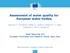 Assessment of water quality for European water bodies