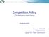 Competition Policy -The Japanese experience-