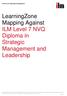 LearningZone Mapping Against ILM Level 7 NVQ Diploma in Strategic Management and Leadership