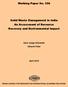 Working Paper No Solid Waste Management in India An Assessment of Resource Recovery and Environmental Impact