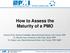 How to Assess the Maturity of a PMO