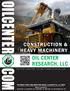 CONSTRUCTION & HEAVY MACHINERY OIL CENTER RESEARCH, LLC W W O