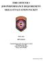 FIRE OFFICER I JOB PERFORMANCE REQUIREMENT SKILLS EVALUATION PACKET