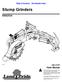 Stump Grinders SSG P Parts Manual. Copyright 2014 Printed 08/14/14