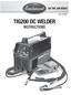 TIG200 DC WELDER INSTRUCTIONS. Item #20566