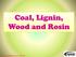 Coal, Lignin, Wood and Rosin.