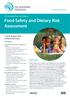 Food Safety and Dietary Risk Assessment