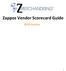 Zappos Vendor Scorecard Guide Version