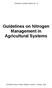 TRAINING COURSE SERIES NO. 29. Guidelines on Nitrogen Management in Agricultural Systems