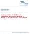 Implementation of the Recast - Conditions of access to services Article 13 Recast Directive 2012/34/EU