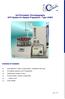 Gel Permeation Chromatography GPC-System for Sample Preparation - Type VARIO Overview of Contents:
