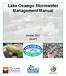 Lake Oswego Stormwater Management Manual. October 2012 DRAFT