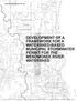 MEMORANDUM REPORT NO. 204 DEVELOPMENT OF A FRAMEWORK FOR A WATERSHED-BASED MUNICIPAL STORMWATER PERMIT FOR THE MENOMONEE RIVER WATERSHED