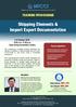Shipping Elements & Import Export Documentation