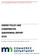 ENERGY POLICY AND CONSERVATION QUADRENNIAL REPORT 2016