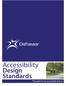 Accessibility. Design Standards. The path to an accessible future