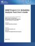 SHRP Project C11: Reliability Analysis Tool: User s Guide