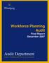 Print opt. Workforce Planning Audit Final Report December Audit Department. Leaders in building public trust in civic government